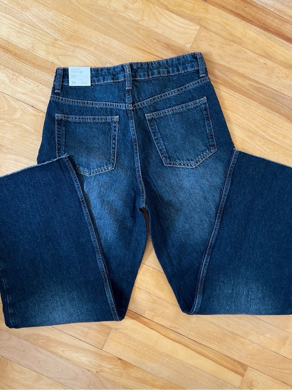NWT Mango High-Waist Wide Leg Jeans - 4 - Picture 3 of 3